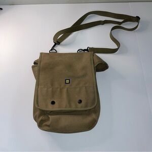 Rothco Canvas Military‎ Style Satchel Messenger Bag Leather Buckles Snap Buttons
